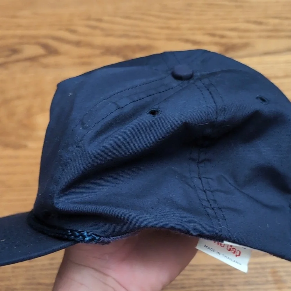 Vintage FBI Baseball Hat Navy Blue One Size Strapback Rope Cap
